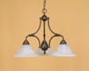 243BG Burnished Gold Chandelier