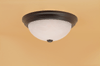 561FTB Fine Textured Black Flush Ceiling Light