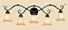 Five Light Bath Fixtures