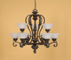 809BG Burnished Gold Chandelier