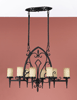 F2168-8BK Colonial Manor Chandelier
