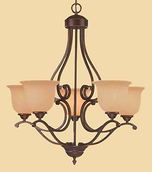 1025RBZ Courtney Lakes Chandelier
