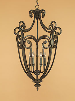 789BG Iron Gate Foyer Light