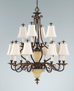 F2209-8+4FG  Tres Chic Belle Fleur Chandelier