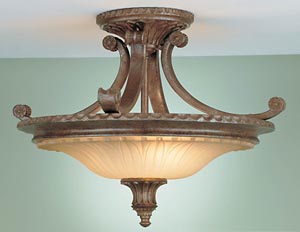 SF193BRB Stirling Castle Semi Flush Ceiling Light