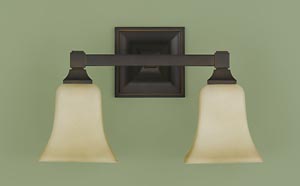VS12402ORB American Foursquare Bath Light