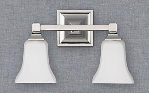 VS12402PN American Foursquare Bath Light