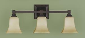 VS12403ORB American Foursquare Bath Light