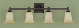 VS12404ORB American Foursquare Bath Light