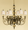 F2325/6FG Florentine Dome 6-Light Chandelier