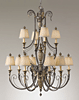 F2337/8+4SU Phoenician Court 2 Tier 12-Light Chandelier