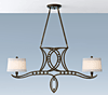 F2340/2UGD Hollywood Palm 2-Light Island Fixture