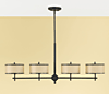 F2344/4DBZ Casual Luxury 4-Light Island Light
