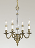 F2357/4AGB Bernadette 4-Light Mini Duo-mount Chandelier