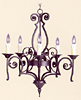 Wrought Iron Chandeliers