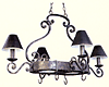 7755KB Tahoe Pot Rack Island Light