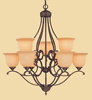 1029RBZ Courtney Lakes Chandelier