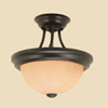 5071BG Burnished Gold Semi Flush Light