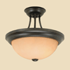 5075BG Burnished Gold Semi Flush Light