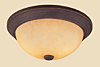 5163RBZ Rubbed Bronze Flush Ceiling Light