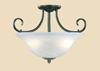 53BK Main Street Semi Flush Light