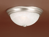 563SN Satin Nickel Flush Ceiling Light