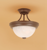 571BZ Bronze Semi Flush Ceiling Light
