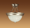 571SN Satin Nickel Semi Flush Ceiling Light