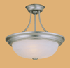 575SN Satin Nickel Semi Flush Ceiling Light