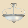 9033SN Satin Nickel Semi Flush Light