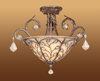 952SM Silver Mist Semi Flush Ceiling Light