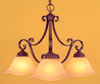 F1837-3CB Tuscan Villa Chandelier
