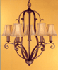F1839-5CB Tuscan Villa Chandelier