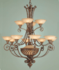 F1918-12+1BRB  Stirling Castle Chandelier