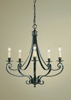 F1929-5LBR Cervantes Chandelier