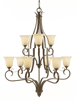 F2041-6+3CB Vista Chandelier