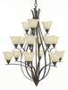 F2054-3+6+6GBZ Morningside Chandelier