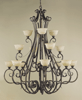 F2097-8+4+4PBR Segovia Chandelier