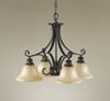 F2186-4+1LBR Cervantes Chandelier