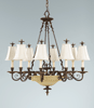 F2208-12FG  Tres Chic Belle Fleur Chandelier