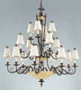 F2210-8+4+4FG Tres Chic Belle Fleur Chandelier