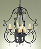 F2274/4+4AF  Kings Table Chandelier