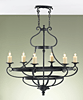 F2277/6AF  Kings Table Chandelier