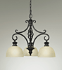 F2298/3BK  Alexandria Chandelier