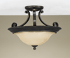 SF231LBR Cervantes Semi Flush Ceiling Light