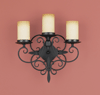 WB1312BK Colonial Manor Wall Sconce